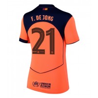 Stroje piłkarskie Barcelona Frenkie de Jong #21 Koszulka Trzeciej dla damskie 2025-26 Krótki Rękaw